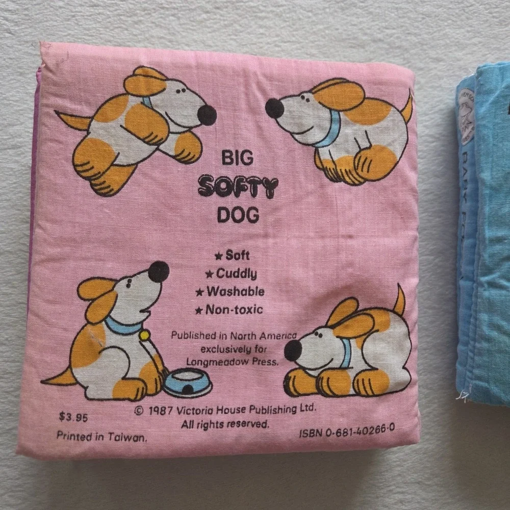 Vintage 1980s‎ Soft Cloth Childrens Interactive Books Lot Of Two Muppets Animals